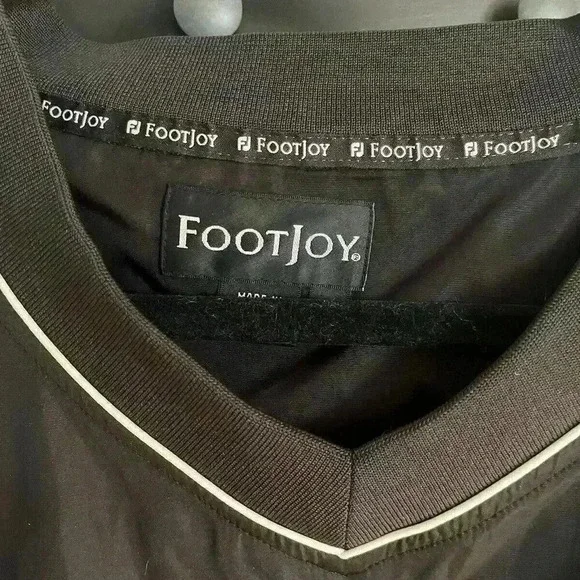 FJ  Foot Joy‎ Pullover Windbreaker Black VNeck Homestead Resort  XXL - Picture 4 of 9